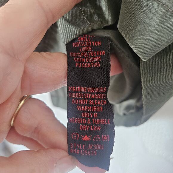 Yoki Collection Canvas Medium Military Jacket Hood Utility Streetwear Neutral - Picture 14 of 16